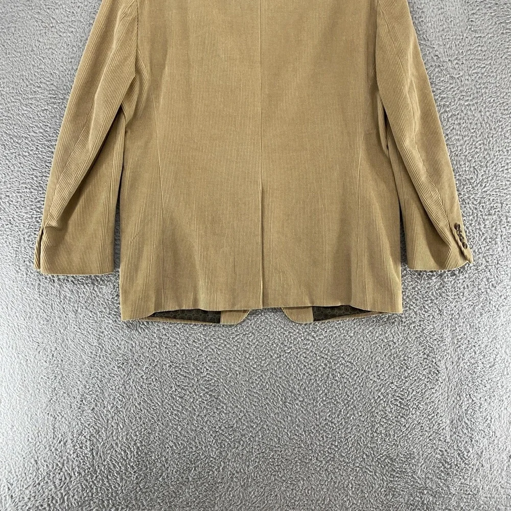 Lauren Ralph Lauren‎ Blazer Mens 44R Beige Corduroy Two Button Sport Coat 80s